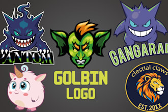 design a cute chibi art mascot logo in anime pokemon style