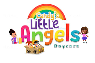 design baby shop, child care, day care, school,and kids logo