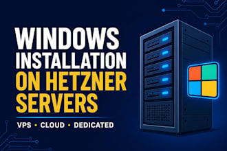 install configure windows os on your hetzner linux server