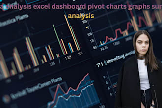 do data analysis excel dashboard pivot charts graphs survey analysis
