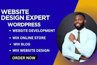 design wix website, website development wix blog wix online store wordpress