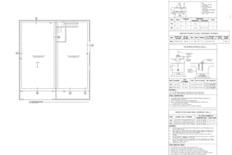 design garage and deck drawing blueprint for construction permit