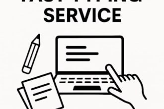 do fast typing, PDF to word, retyping, and data entry work
