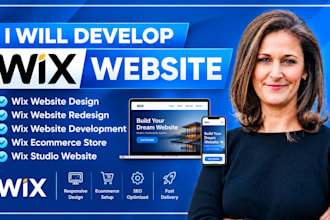 develop wix website wix website redesign wix website development wix harmony