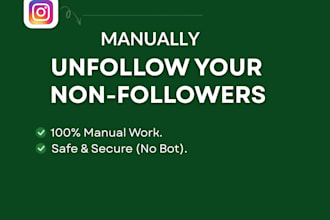 unfollow your instagram followings manually and safely