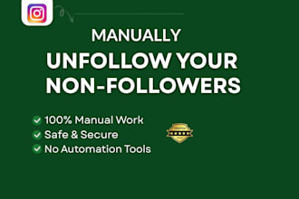 unfollow your instagram followings manually and safely