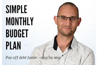 create a simple monthly budget plan to help you pay off debt faster