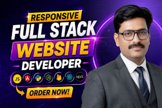 be full stack web developer for custom website development