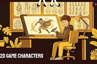 design and animate 2d game characters for unity