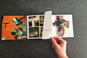 design various documents such as brochure, flyer, book