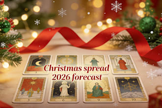create a personalized christmas tarot reading gift