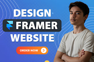design professional framer website or landing page