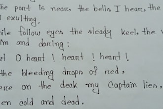write anything with my beautiful handwriting