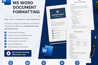 professionally format and redesign your word document