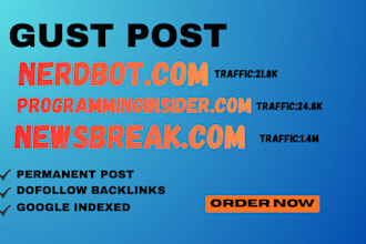 do guest post on nerdbot and programminginsider,com