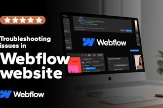troubleshooting, bug fixing, redesign webflow website
