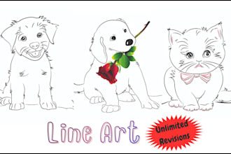 draw unique one line art, minimalist line art, vector line art illustration