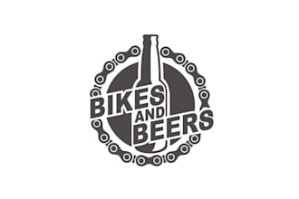 do super logo for mountain bikers and craft beer aficionados