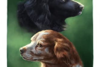 paint a digital portrait of your pet