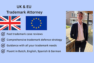 be your trademark attorney in the UK and or eu