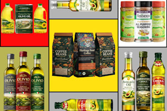 do food label,tea , coffee label products label,oil label