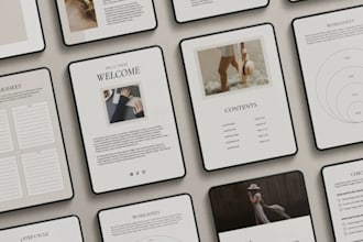 design a premium lead magnet, ebook, and PDF workbook in canva