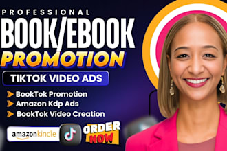 do vial tiktok video ads tiktok book promotion booktok marketing, amazon kdp ads