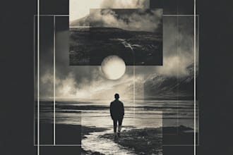 design creative music album cover art or music song artwork