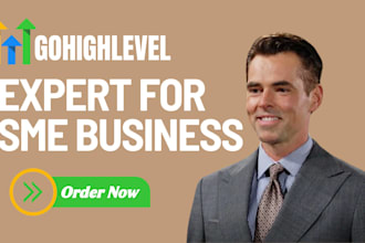 build gohighlevel CRM, funnels, and automations for smes