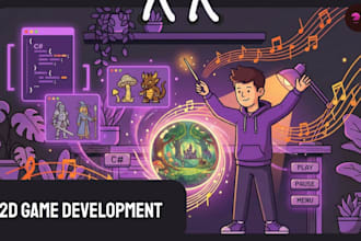 develop a complete 2d game in unity from scratch