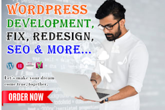 design, redesign modern, fast, SEO optimized wordpress site