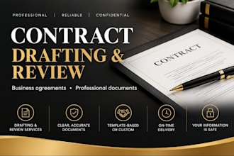 draft and review business contracts and agreements