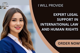 provide expert legal support in international law and human rights