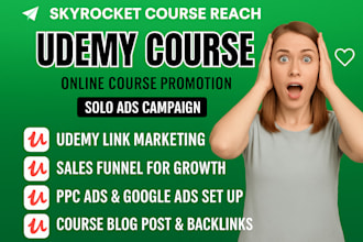 do udemy course promotion udemy course marketing online course promotion