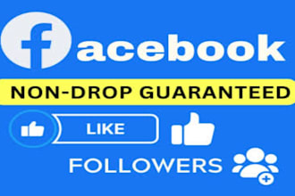 promote your facebook page and profile to get real non drop followers