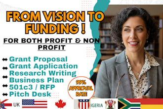 grant nonprofit proposal writing, research grant application, business plan sbir