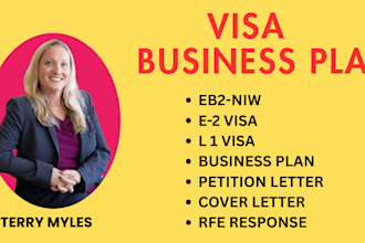 write business plans, petition letter for eb2 niw e2 and l1 visa