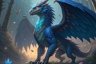 create custom character design and concept art