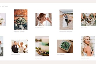 design wedding photography website