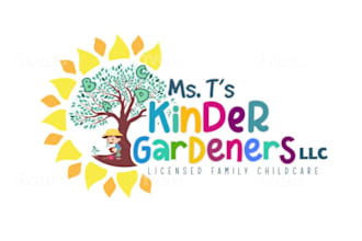 do kids, baby, bounce house, children, day care and kids candy logo design