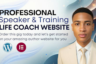 design or redesign a life coaching website for speakers and coaches