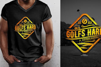 do realistic lighthouse vintage logo with express delivery with t shirt design