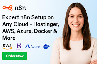 install n8n on hostinger, AWS azure, docker oracle digitalocean, n8n automations