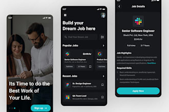 create job searching app, ai job portal app, job listing app, job finder app,