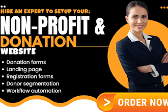 design nonprofit website charity donation 501c3 fundraising ngo church website