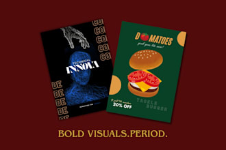 design professional posters for events and brands