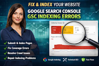 fix all google search console indexing errors fast