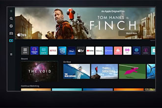build custom  iptv and ott apps for smart tvs and mobile with backend