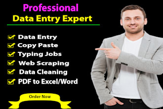 do manual data entry jobs for your business