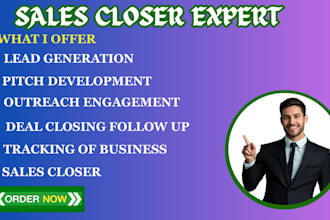 your sales representative expert sales closer salesperson appointment setter